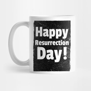 Happy Resurrection Day Black paint design Mug